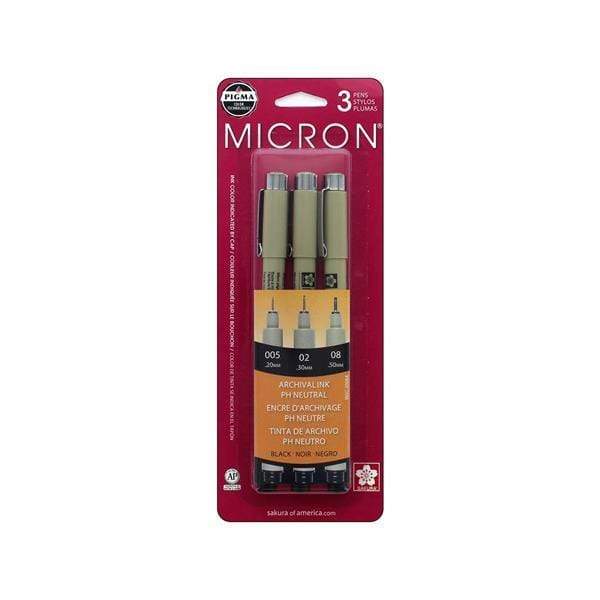 Sakura Pigma Micron pens 12 Fineliner Drawing Set (05 Assorted Color with  Black Brush, 08, 01 & 05)