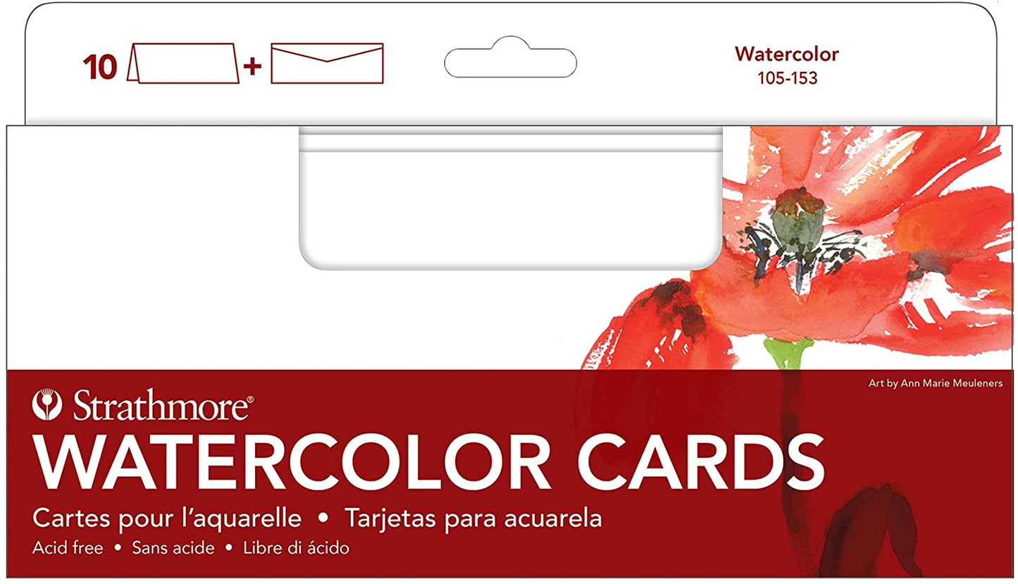  Strathmore Watercolor Cards, 5x6.875 inches, 50 Pack