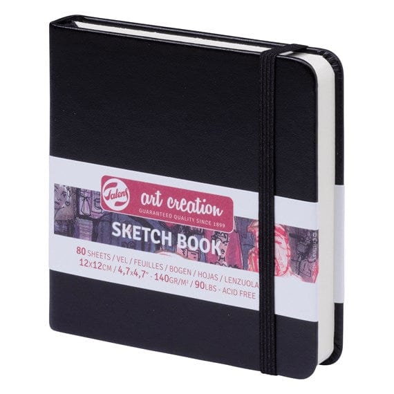 
                
                    Load image into Gallery viewer, TALENS ART CREATION SKETCHBOOK BLACK Talens - Art Creation - Sketch Book - 12x12cm - Square - 80 Sheets
                
            