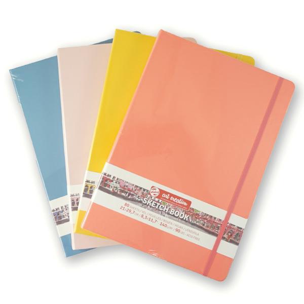 Talens Art Creations Sketchbook - Coral Red, 8.3 x 5.1