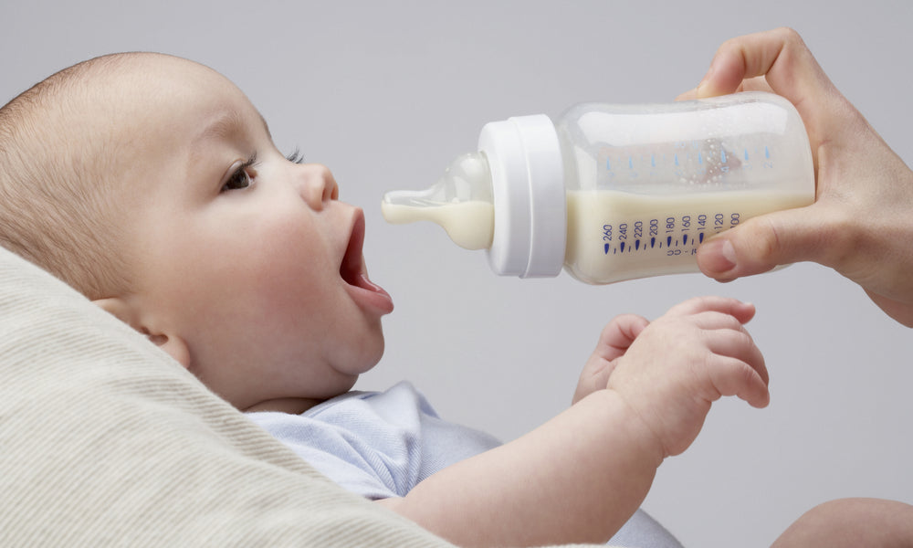 Breastfed Baby's First Bottle 