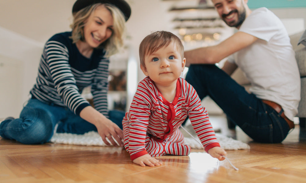 baby with mobile