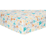 Photo 1 Lullaby Zoo Deluxe Flannel Fitted Crib Sheet