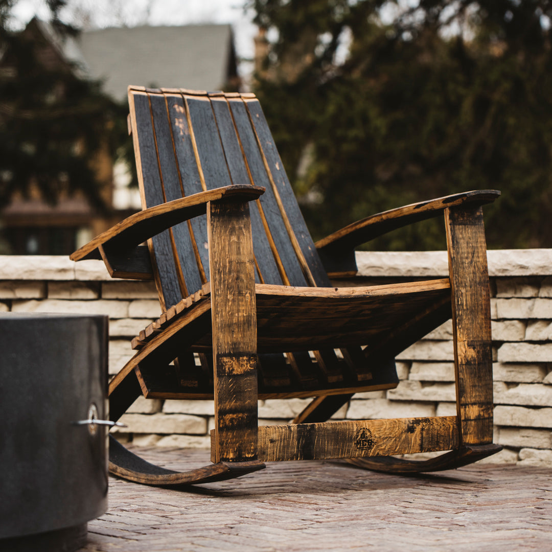 barrel rocking chair