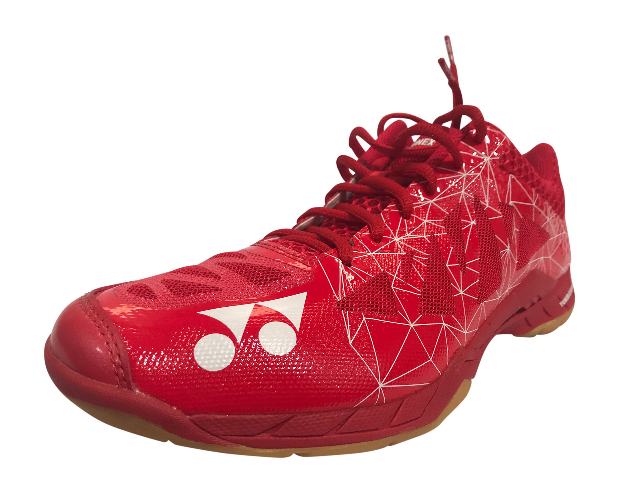 red badminton shoes