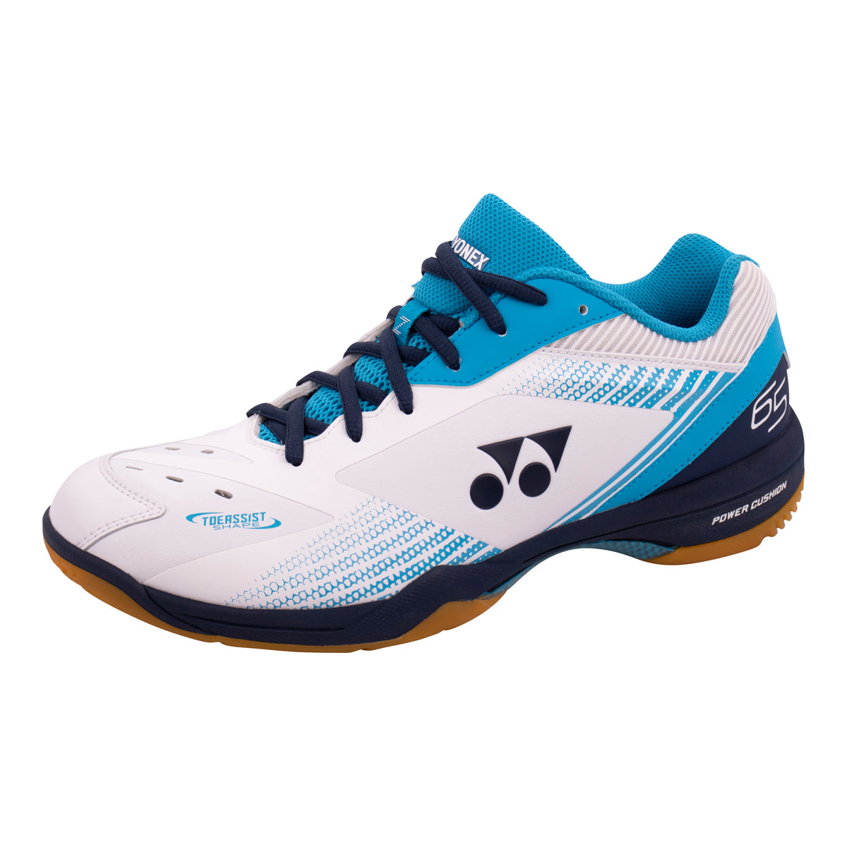 Yonex Power Cushion 65 Z3 Badminton Court Shoes (White/Ocean Blue)