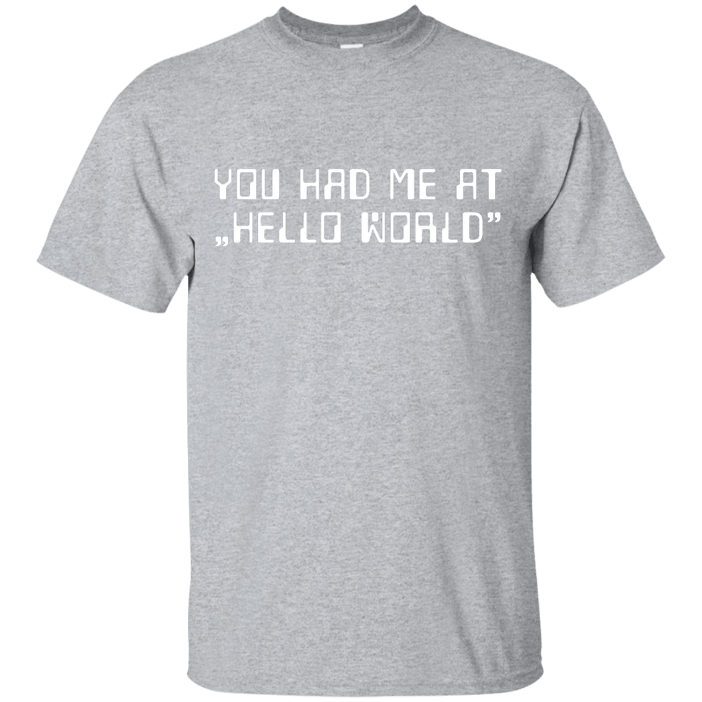 Hello World – Tee++ | No. 1 in Programming T-Shirts