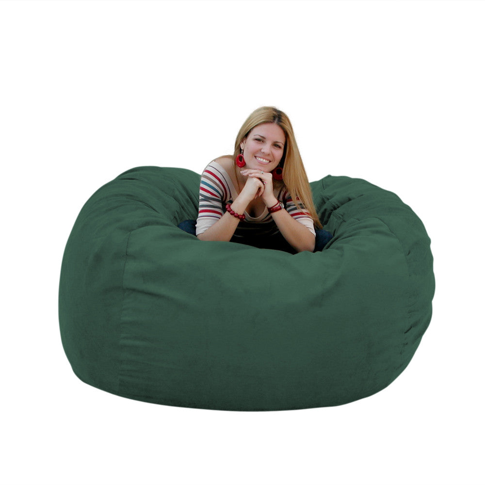 green bean bag chair