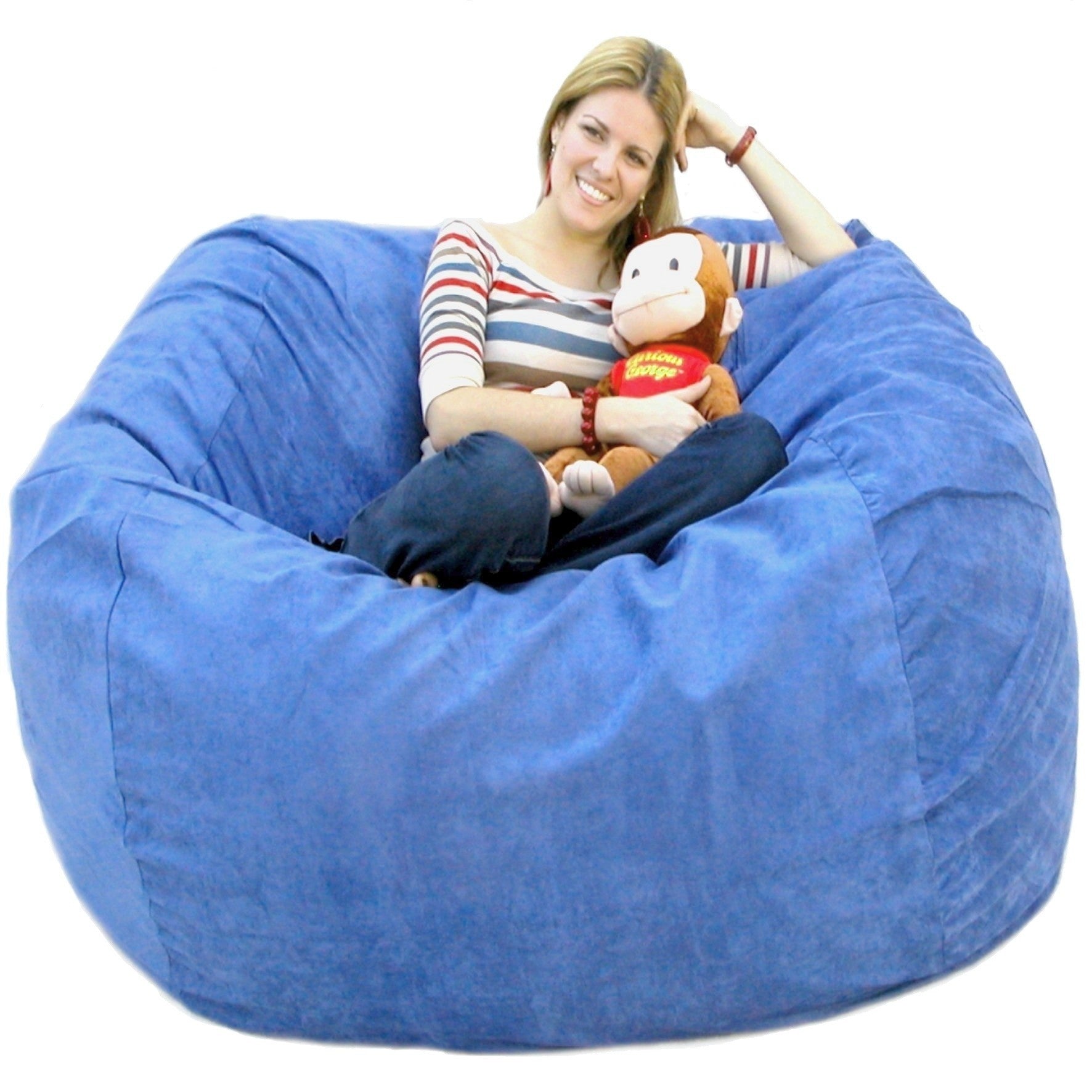 big bean bag chair fuzzy in store