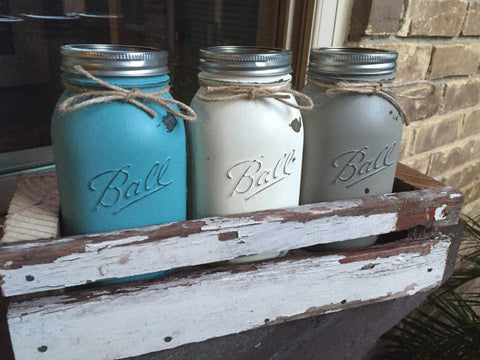 Mason Jar Decor Mason Jars Bulk Painted Mason Jars Painted 