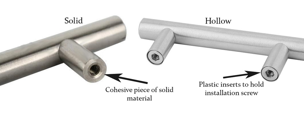 Cabinet Hardware Solid Vs Hollow Hardwaredirect Quality