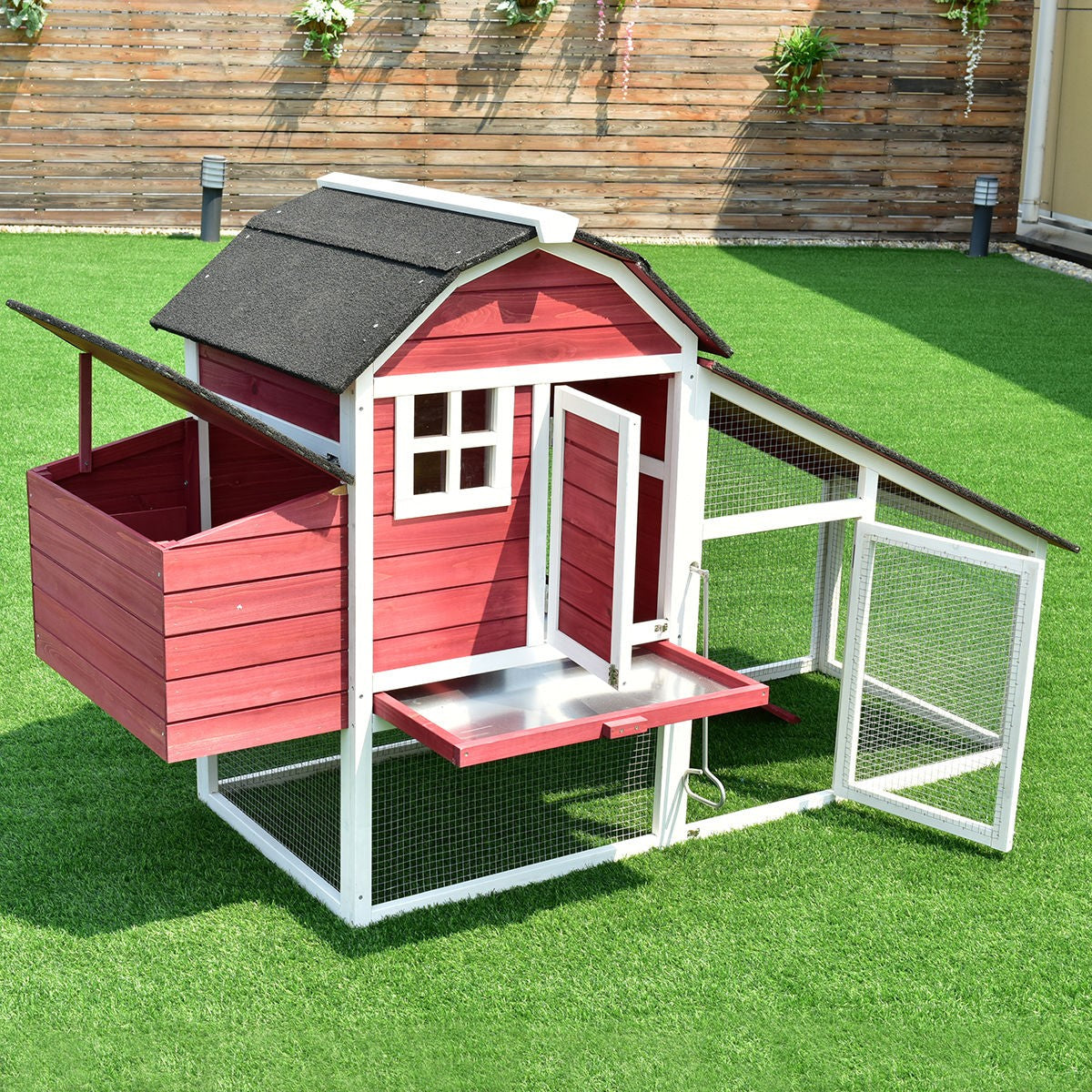 The Barn House Chicken Coop Up To 4 Chickens Feather Lover Farms