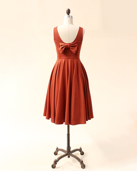 Apricity | Cora Dress in Rust (copper orange) | Apricity