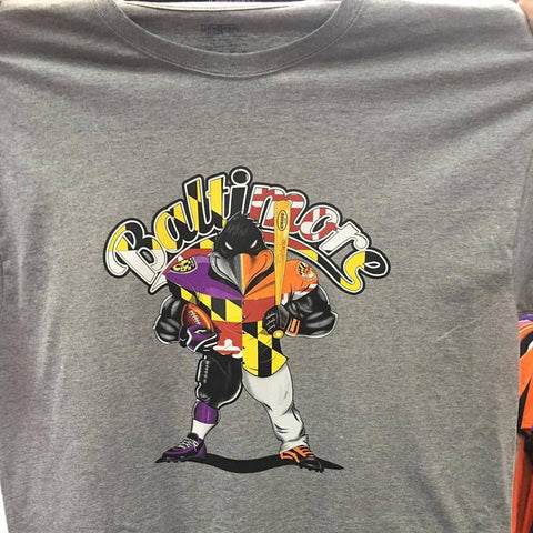 baltimore ravens and orioles t shirt