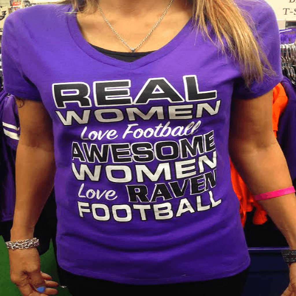 Custom Real Women Love Football Ravens 
