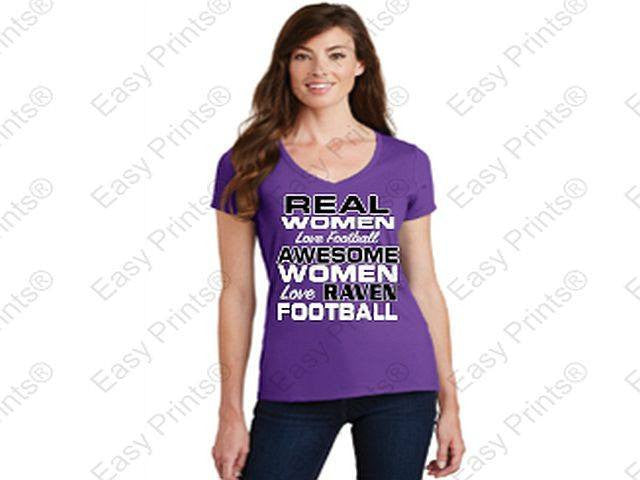 Real Women Love Football Ravens Ladies 