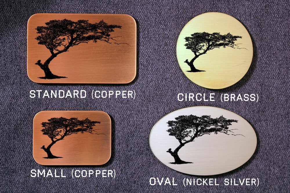 Bonsai Silhouette Belt Buckle