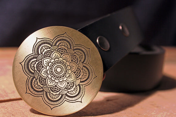 lotus belt buckle