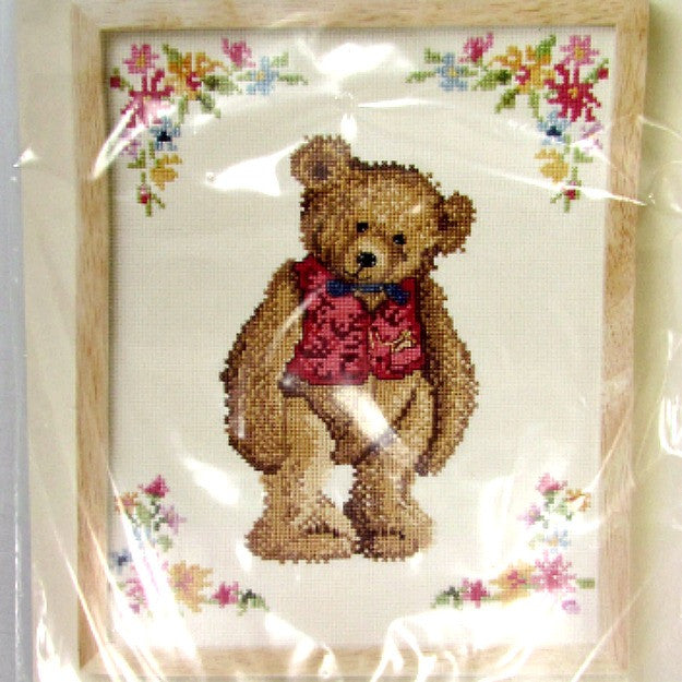 Hallmark Vintage NOS Cross Stitch Kit Bearingham Bear – Attic and Barn ...