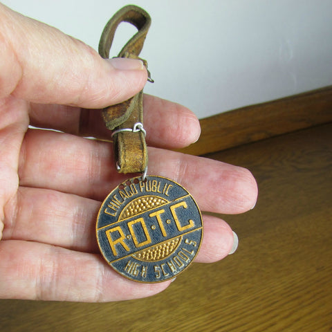 Vintage Chicago High School ROTC Luggage Tag – Attic and Barn Treasures
