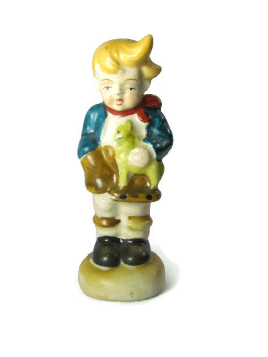 Vintage Occupied Japan Boy with Toy Salt Shaker - Attic and Barn Treasures