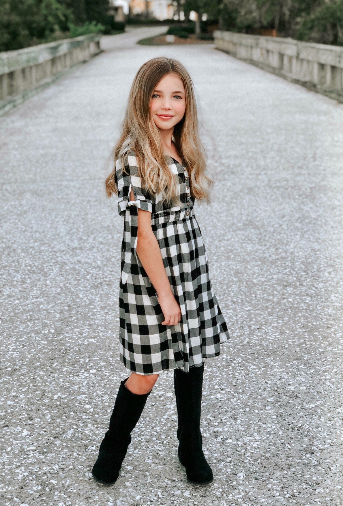 black and white dresses for tweens