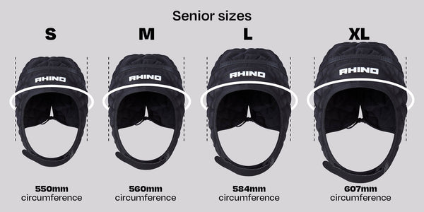 Adult headguard sizes