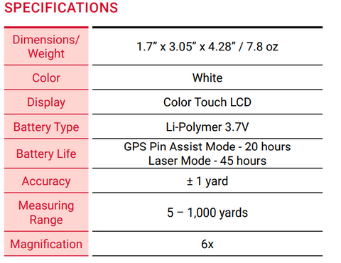 Voice Caddie SL2 Hybrid GPS Golf Laser