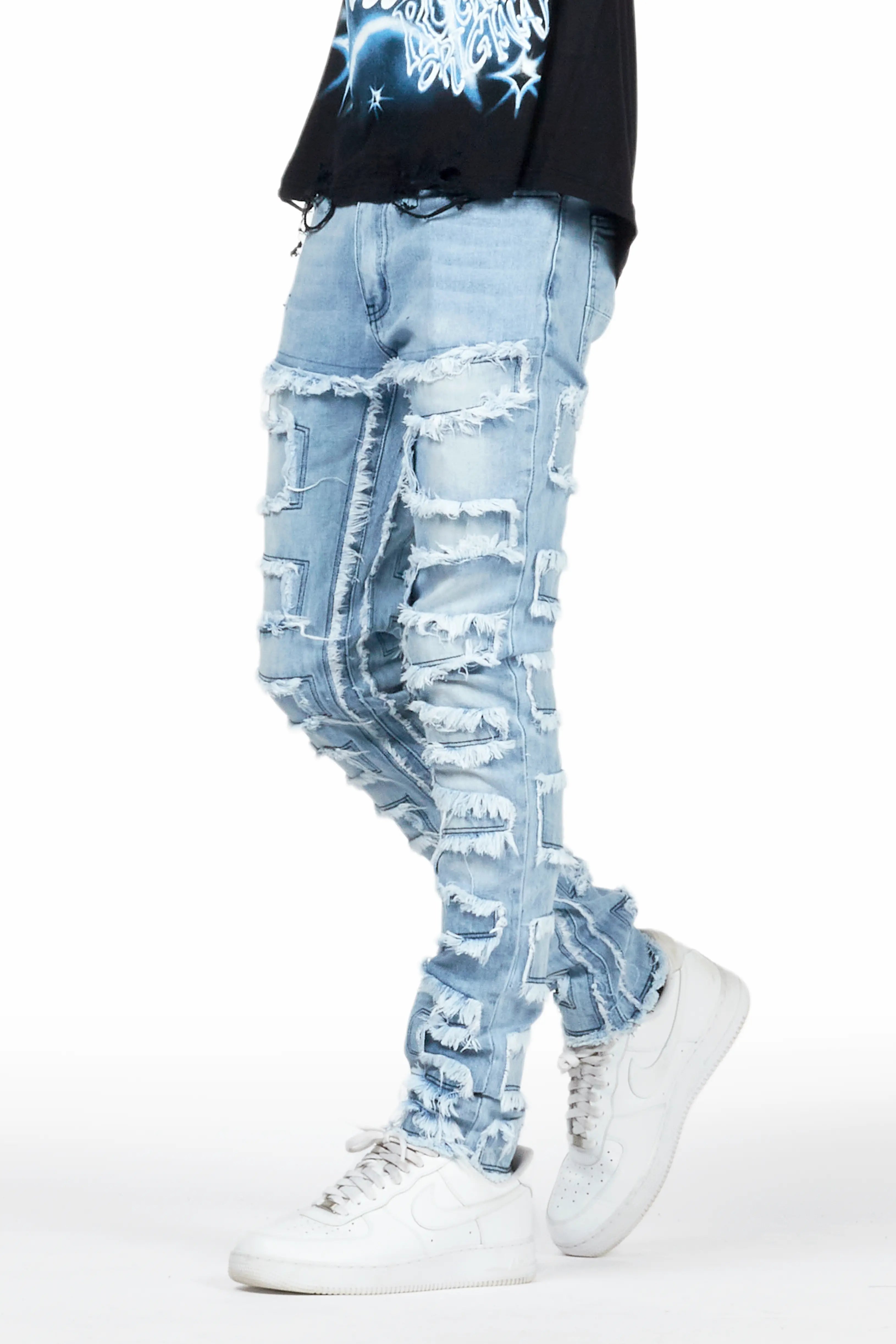 Shop Men s Ripped Skinny Jeans Slim Fit Jeans Ripped for Men