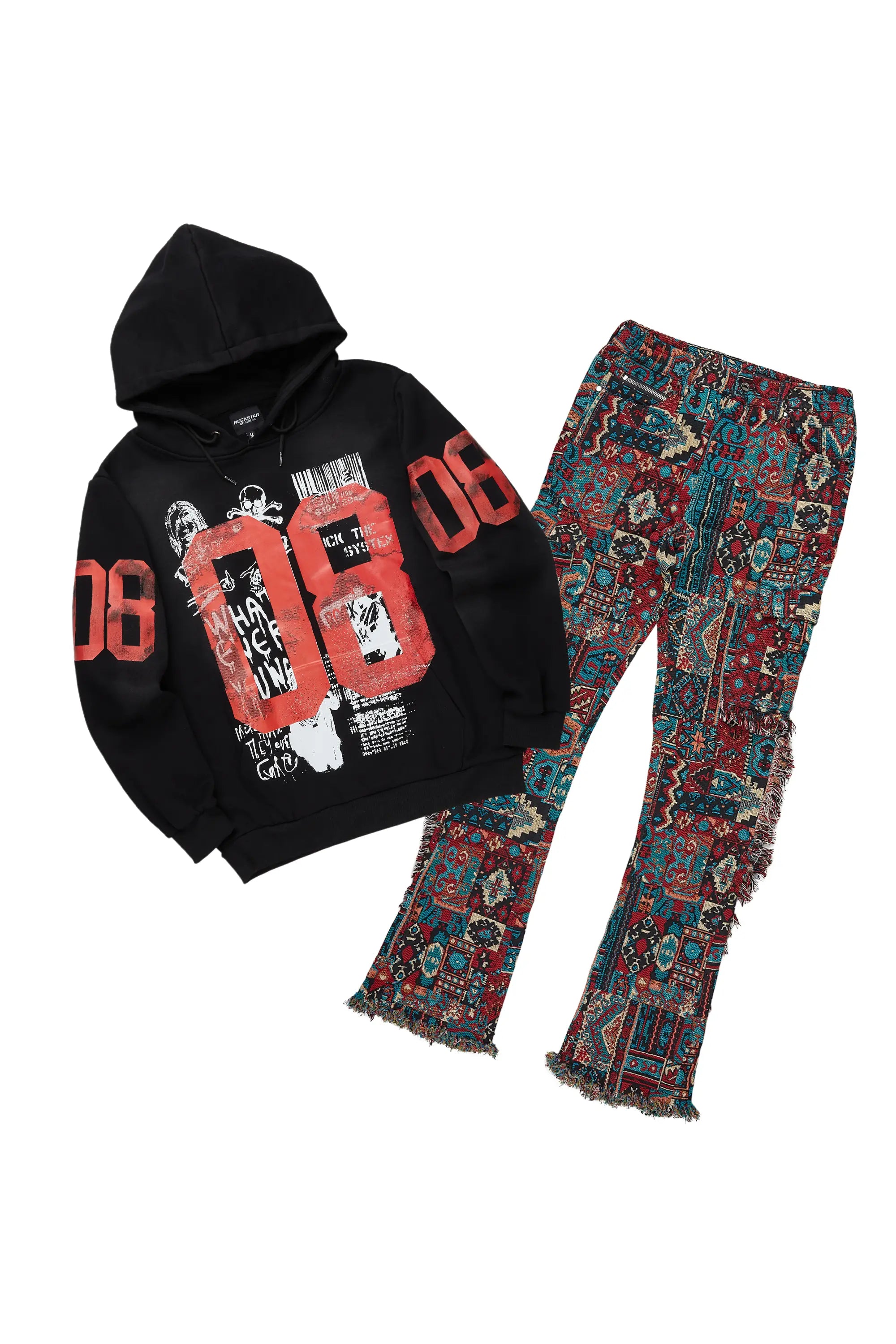 Grill Black Hoodie/Tapestry Jean Bundle