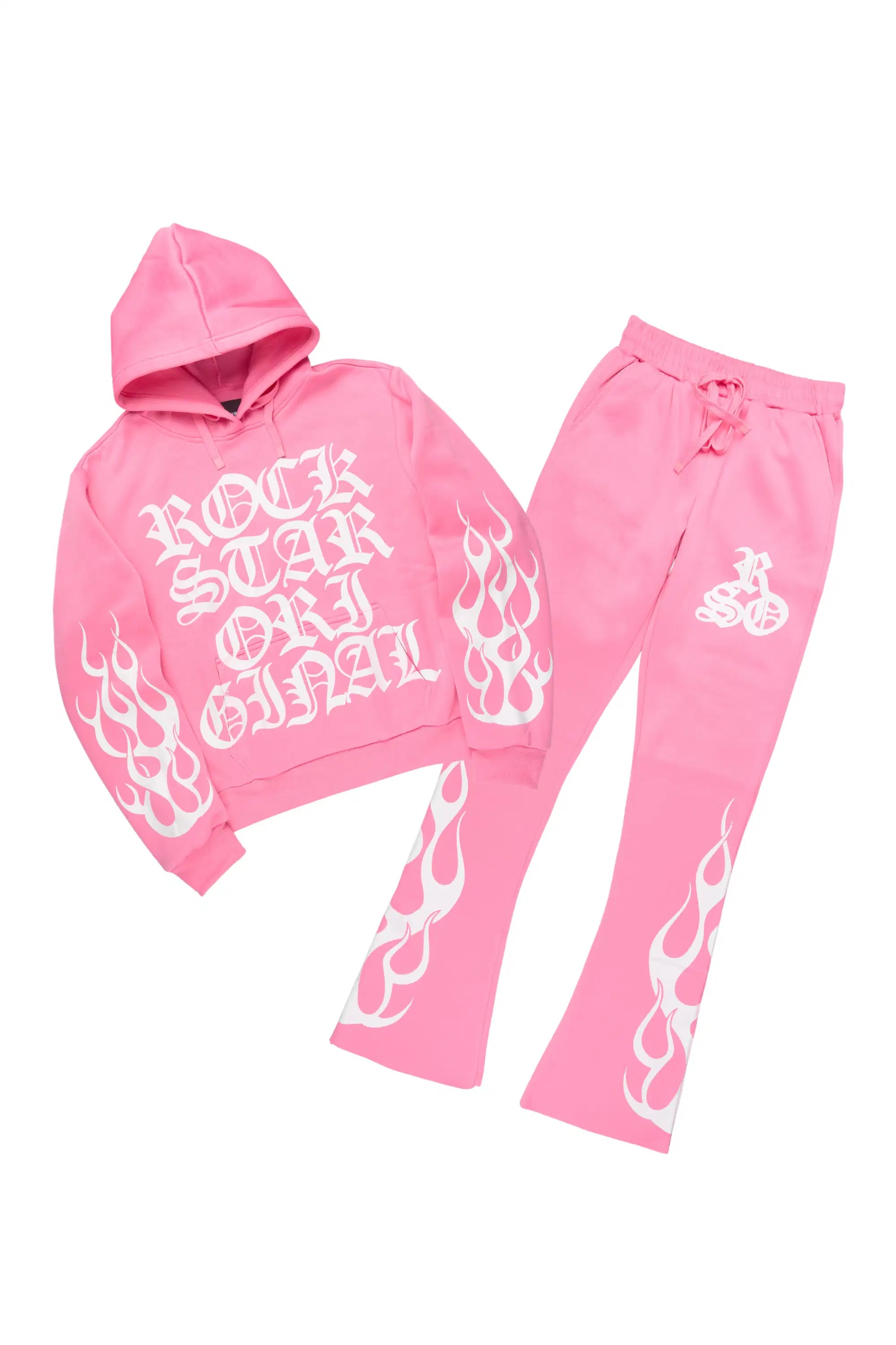 Anisha Pink Stacked Track Set