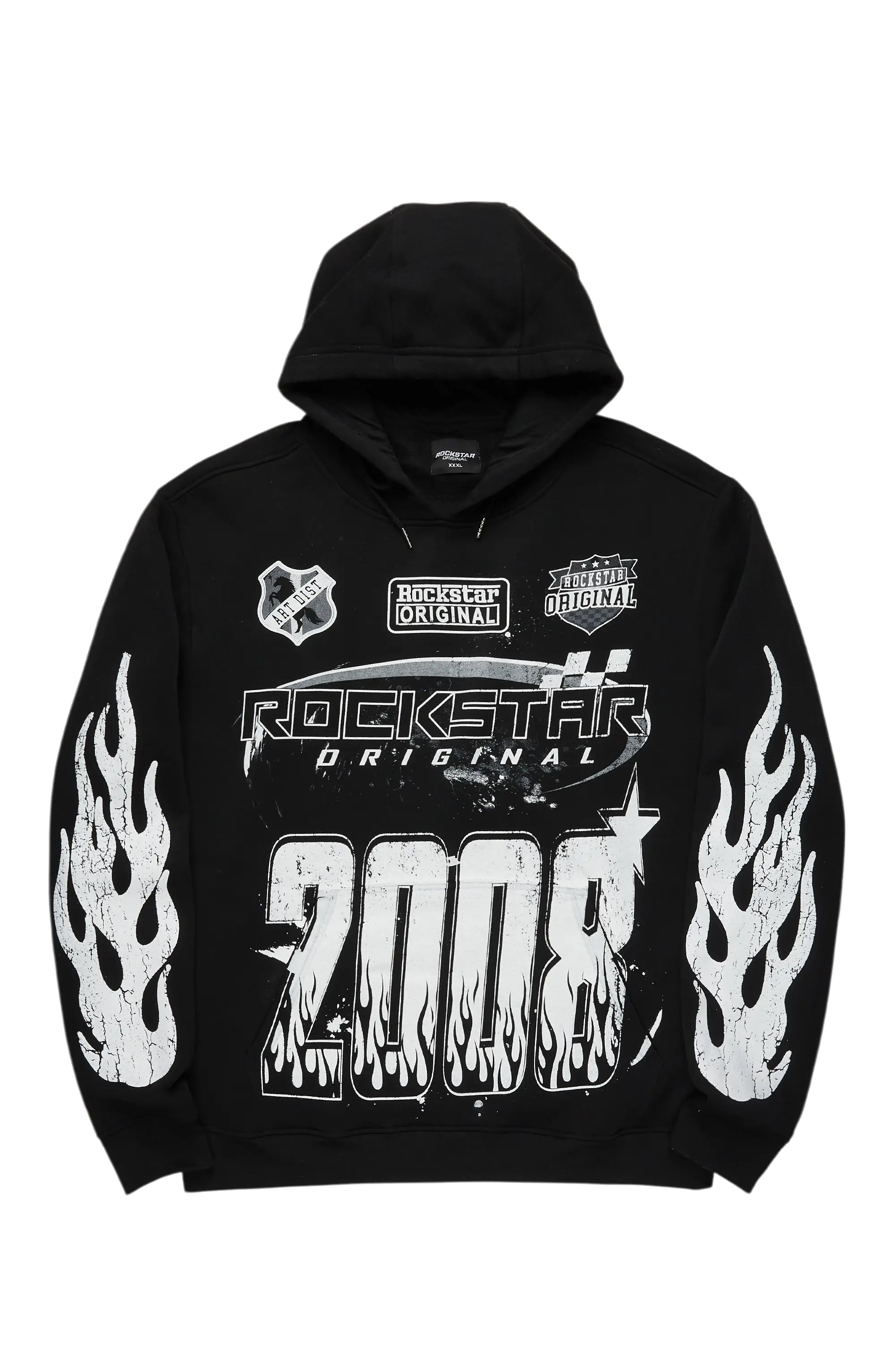 Esha Black Oversized Hoodie