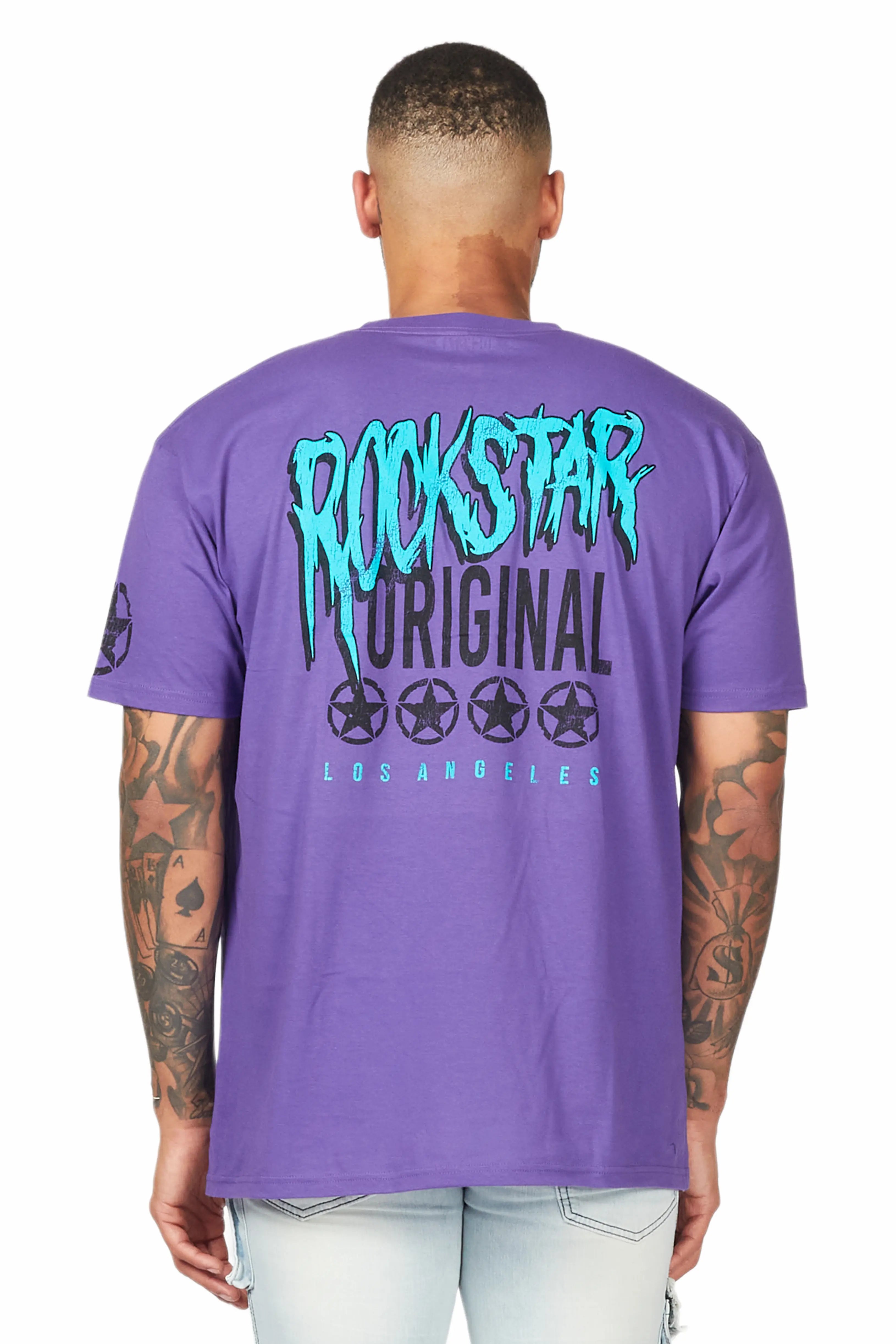 Wizzurd Purple Graphic T-Shirt