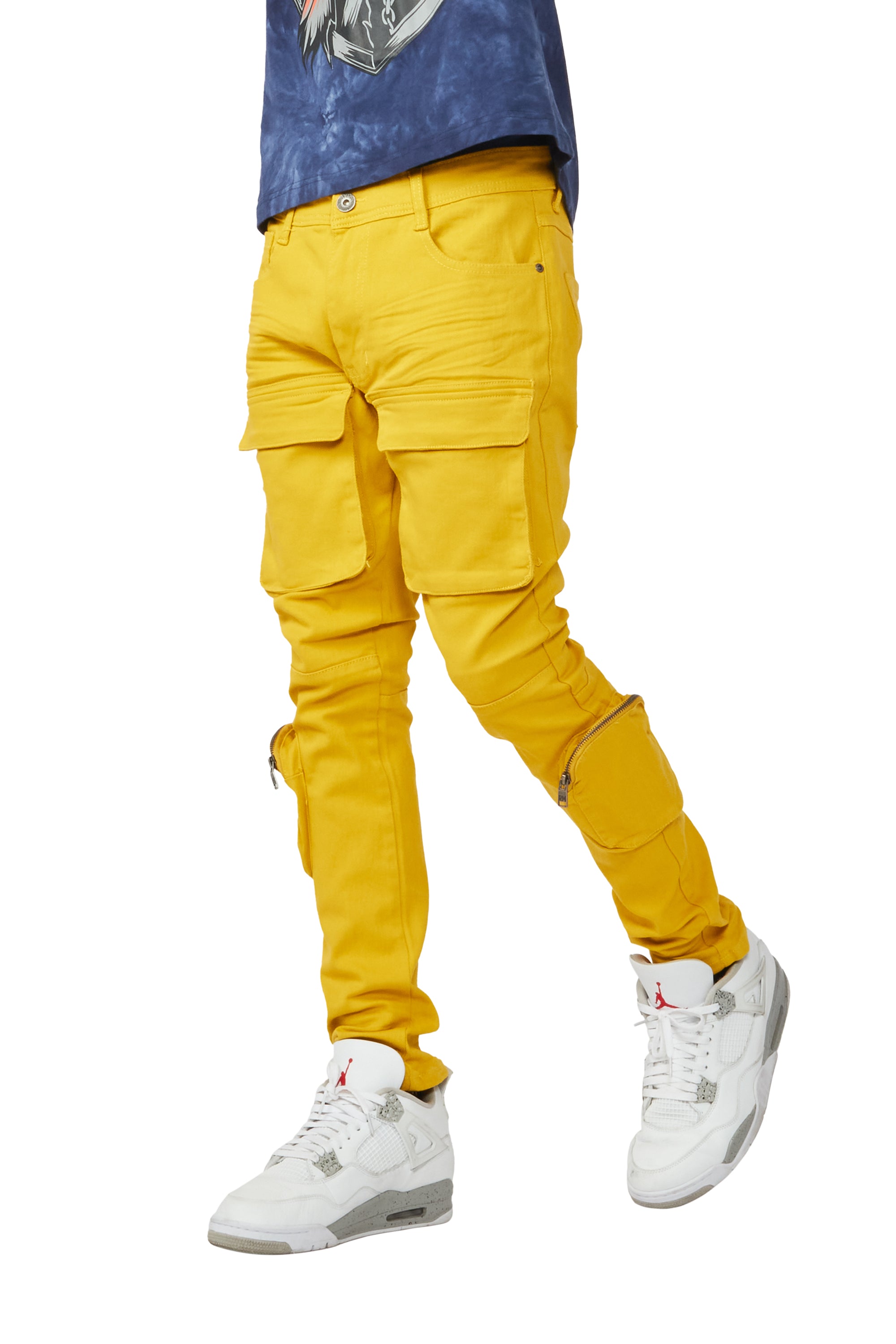 Boofeenaa Yellow Baggy Cargo Pants High Waist Sweatpants Y2k Streetwear  Women Clothing Casual Straight Leg Trousers C82-ee47 - Pants & Capris -  AliExpress