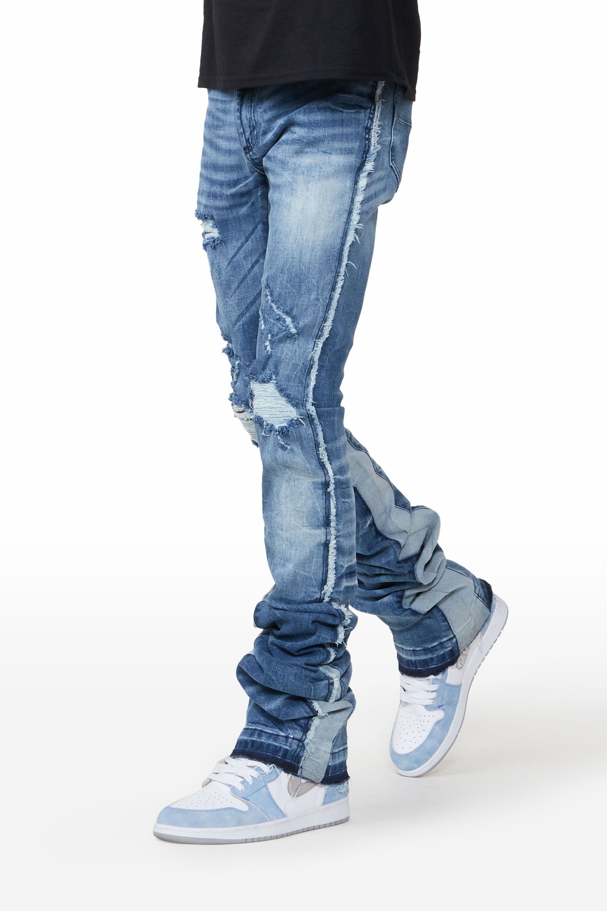 Shake Blue Stacked Flare Jean– Rockstar Original