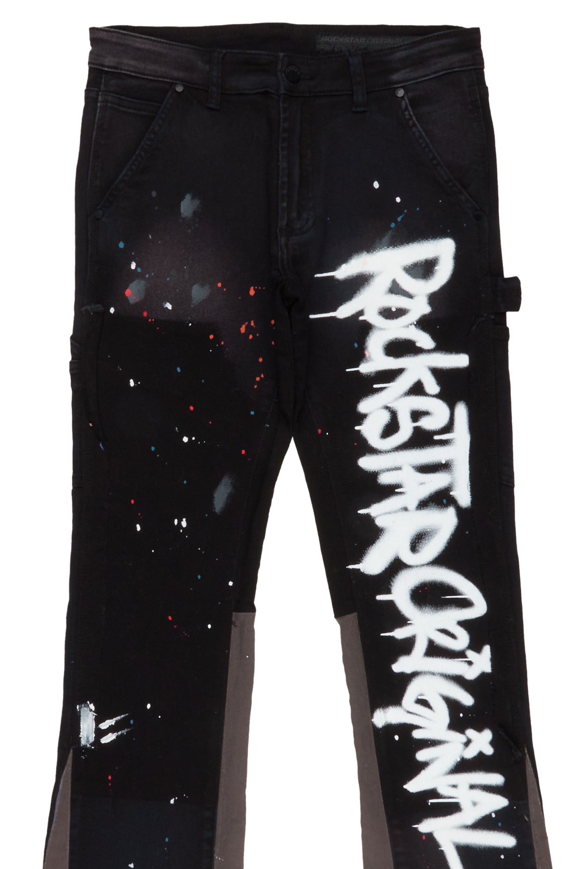 Rockstar Original, Jeans, Rockstar Original Red Lettering Embroidery  Black Denim Jeans