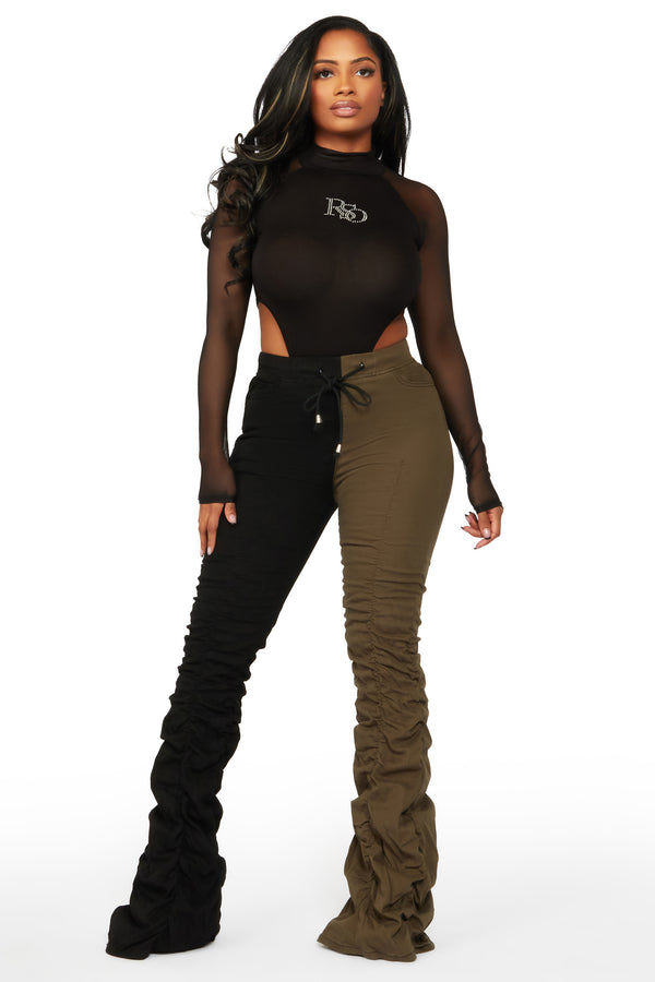 Hot Flare High Waist Pant - Black