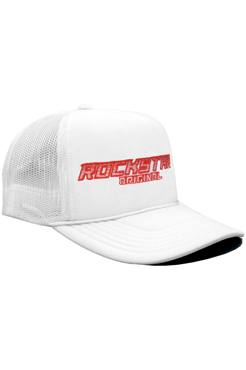 KIDS BRUM TRUCKER HAT-WHITE – Rockstar Original
