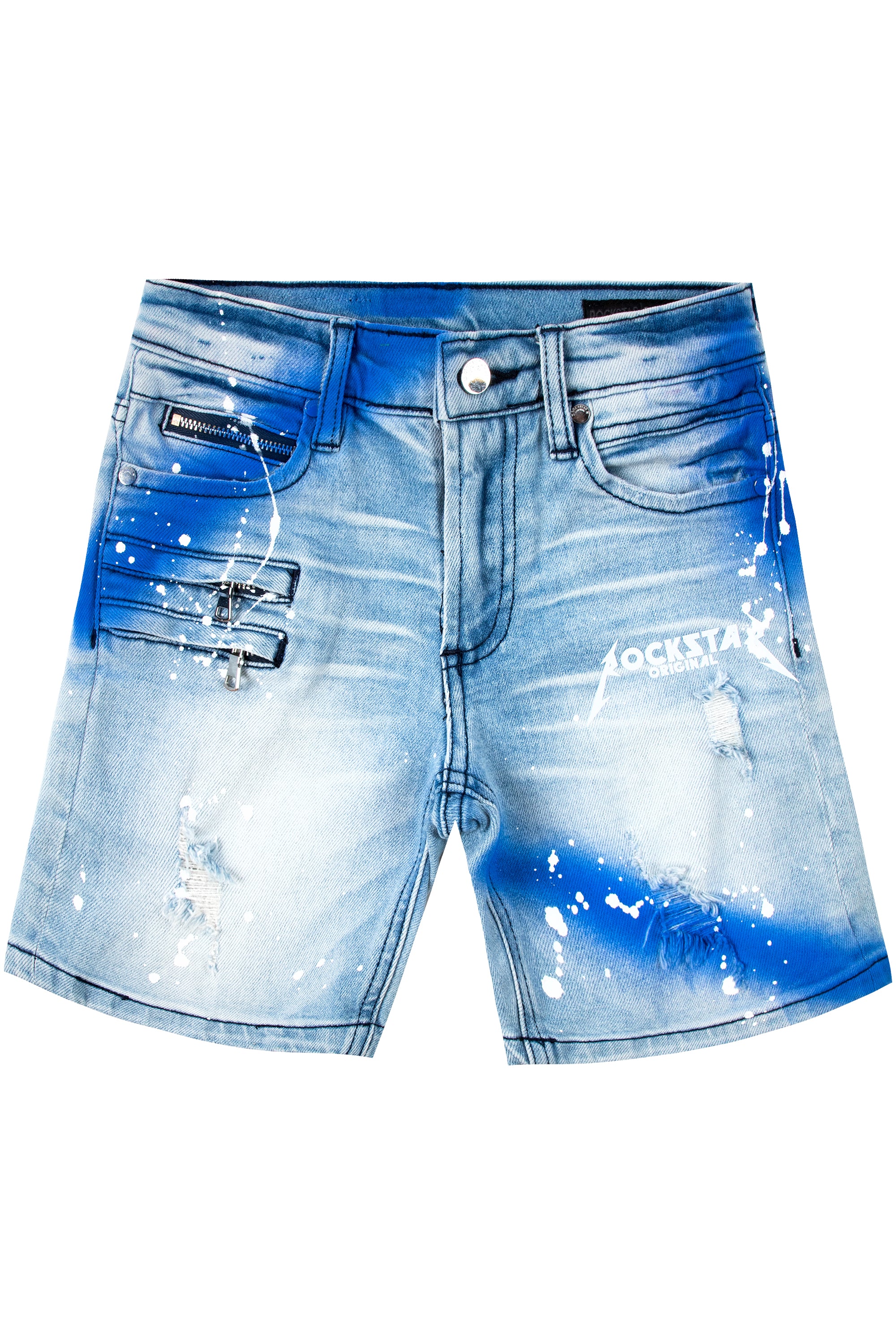 Kids Buck Denim Short-Blue