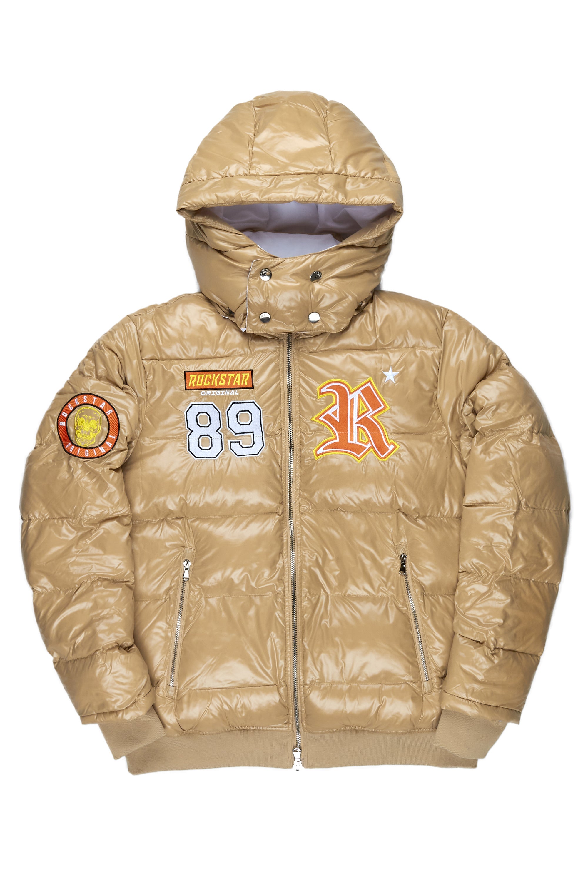 Image of Boys Nassau Beige Puffer Jacket