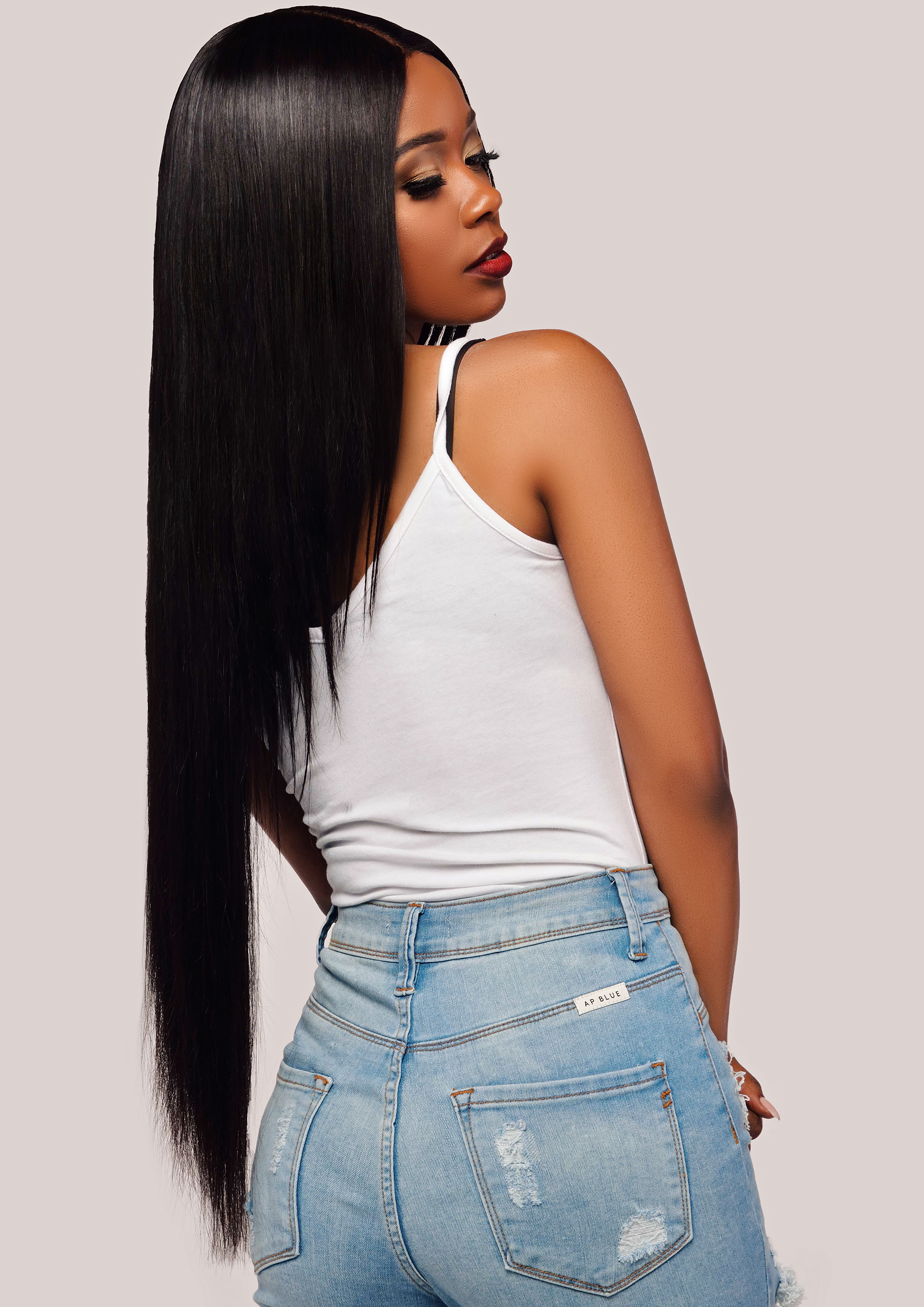 Natural Indian Straight Hair  Head Honcho