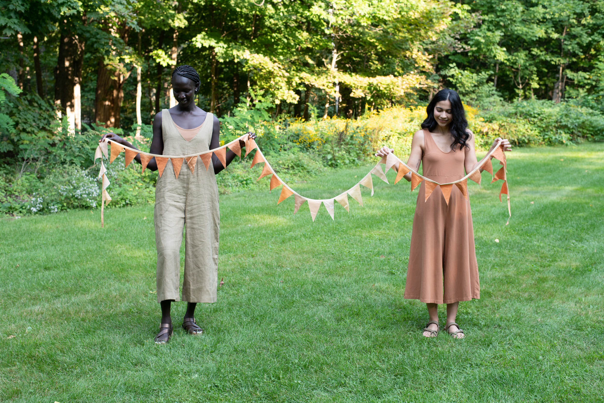 Sewn bunting by Kristine Vejar