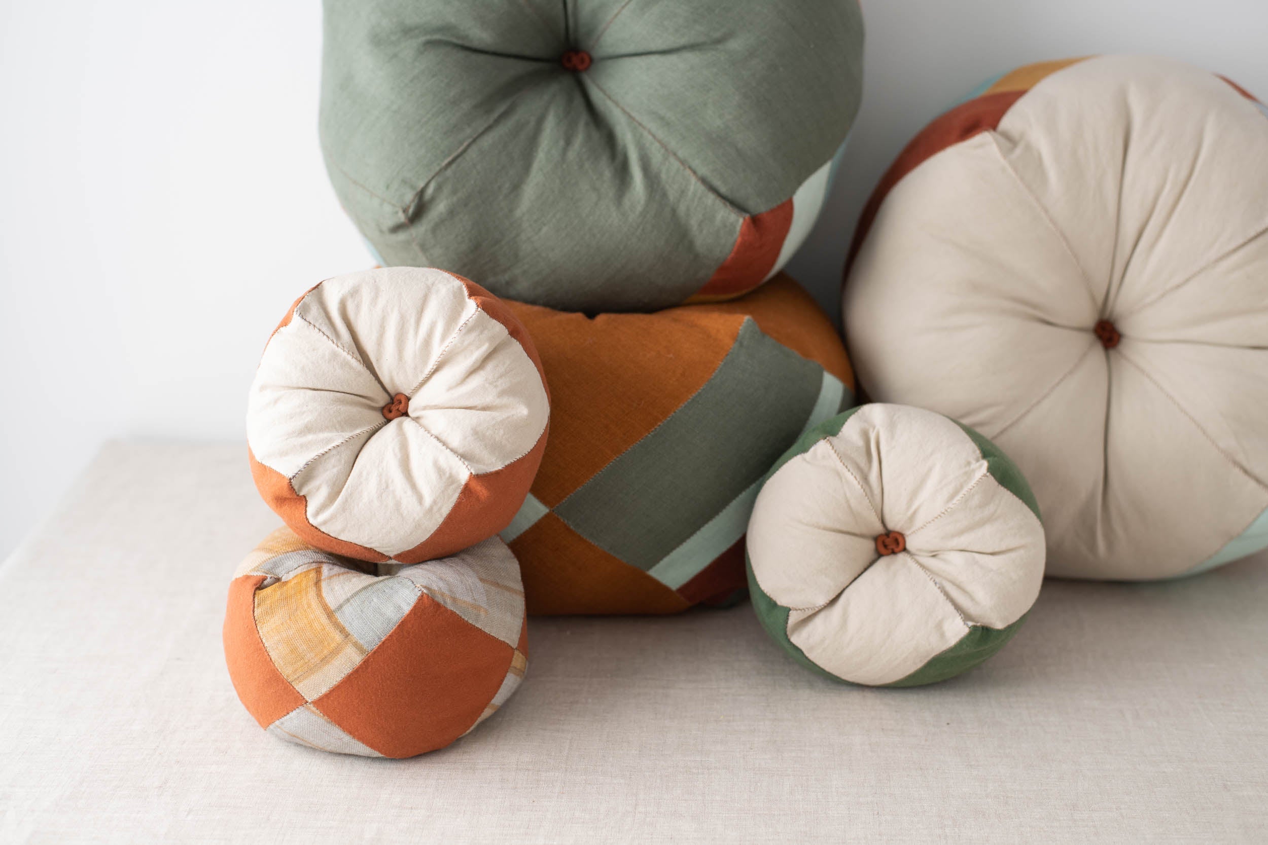 sewn cushions by Youngmin Lee