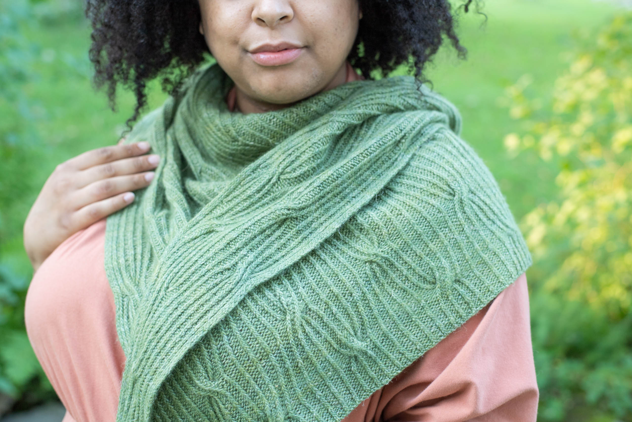 Knit shawl by Allison Jane Birney