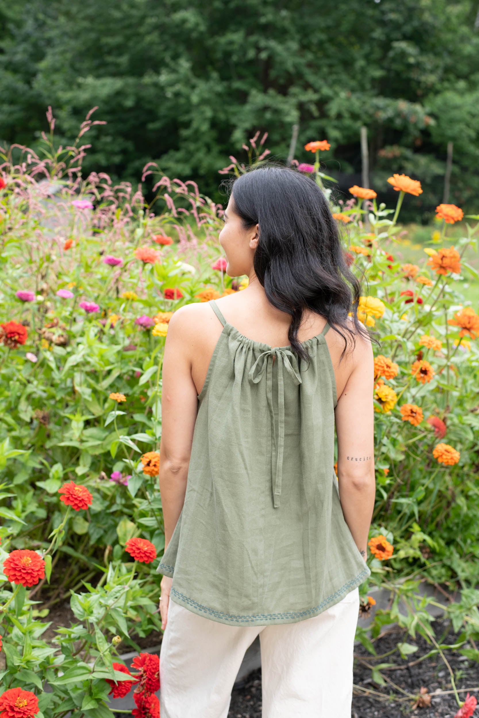 Sewn camisole by Sanae Ishida