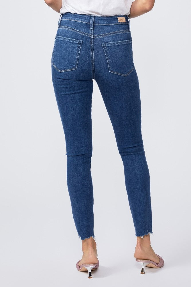 Paige Leenah Ankle Raw Hem Jeans in Gracie Lou - Renee's