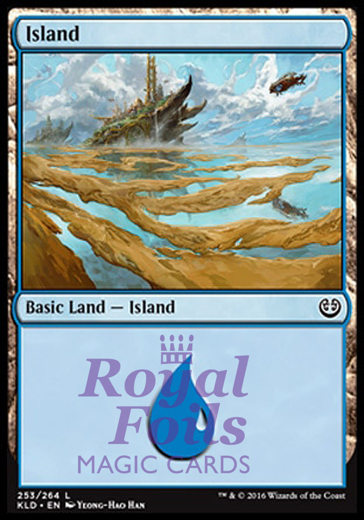 Foil Island 253 From Kaladesh Mtg Set Royal Foils Magic Cards