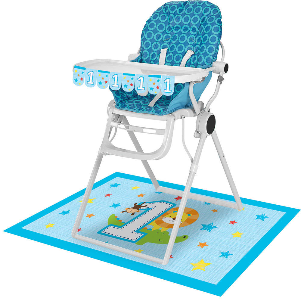 One Is Fun Boy High Chair Kit Us Novelty