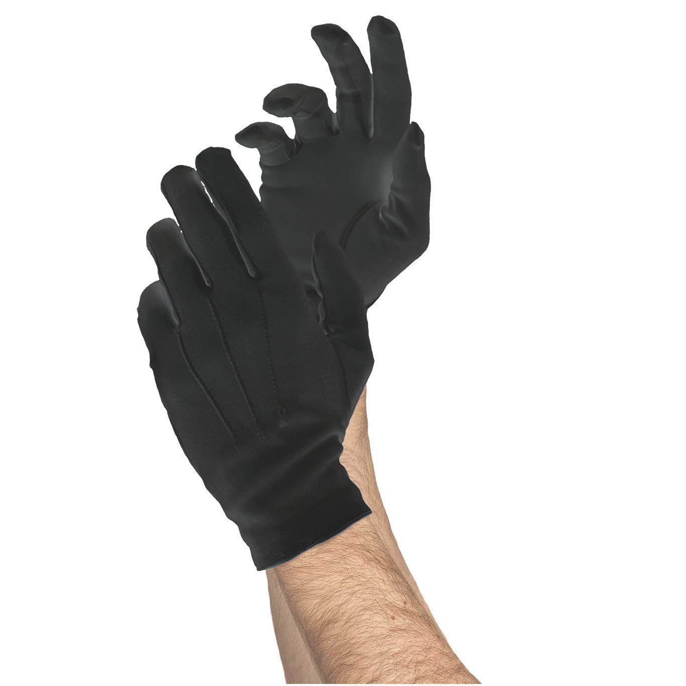 long black nylon gloves