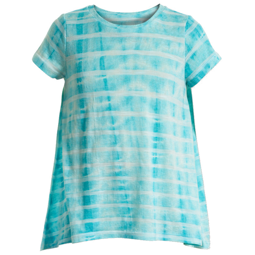 Tie Dye Stripe Swing Top